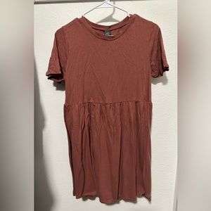 Wild Fable Mauve Short Sleeve Babydoll Skater Dress | Mini Dress | Size S